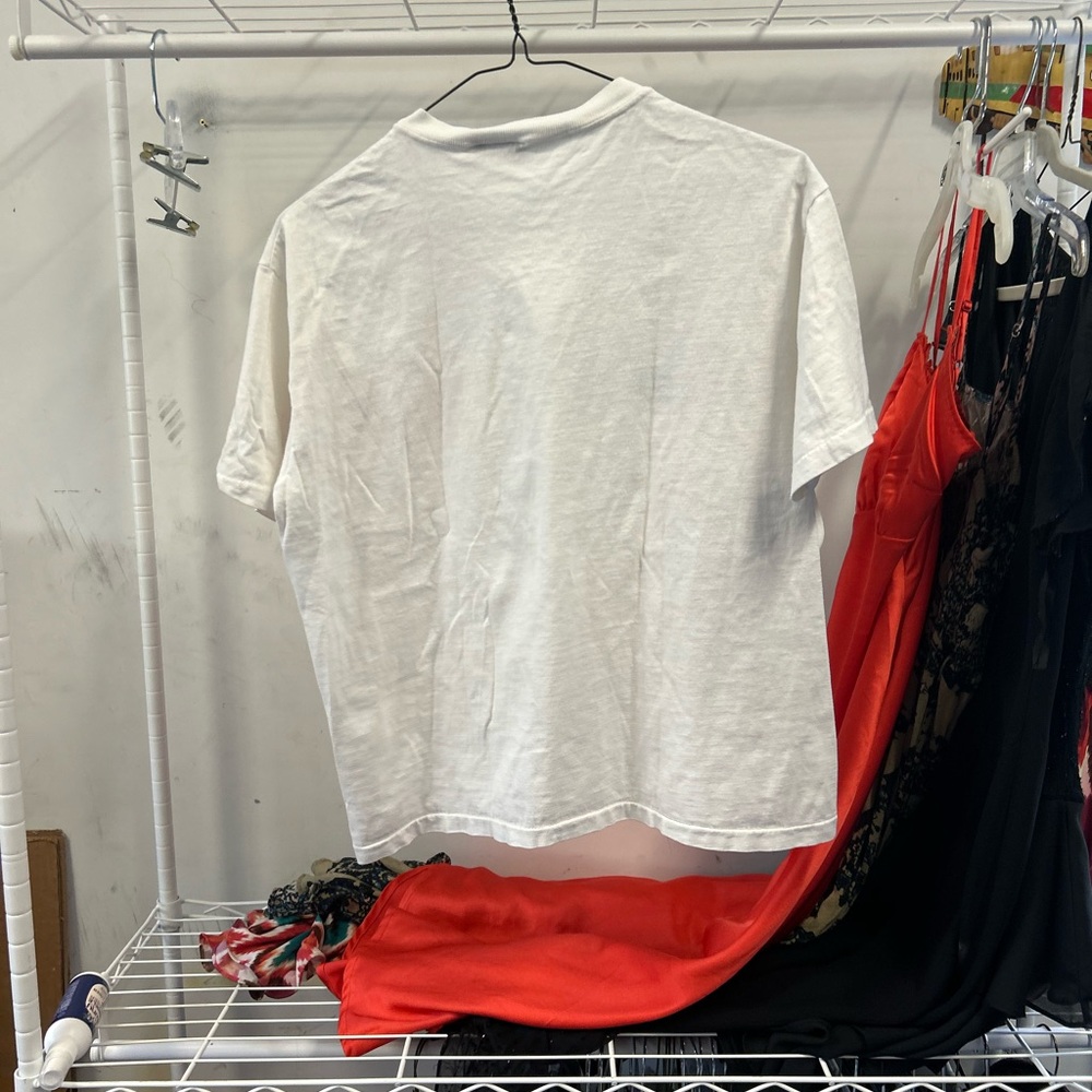 Esprit White Tee with Multicolor Block Letters - Picture 3 of 3